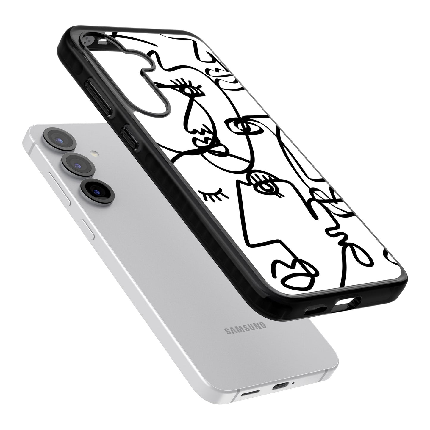 Art abstrait en noir et blanc