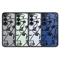 Abstract Line Art Black Clear