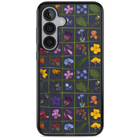 Grille de fleurs sauvages