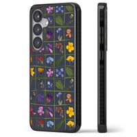 Grille de fleurs sauvages