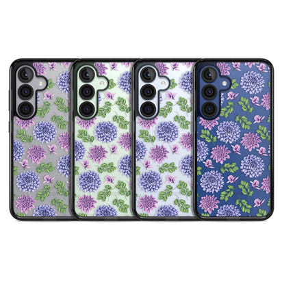 Purple Dahlias Floral