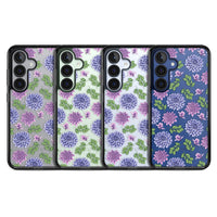 Purple Dahlias Floral