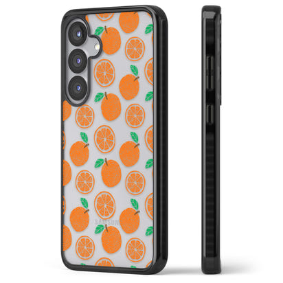 Orangefarbenes Muster