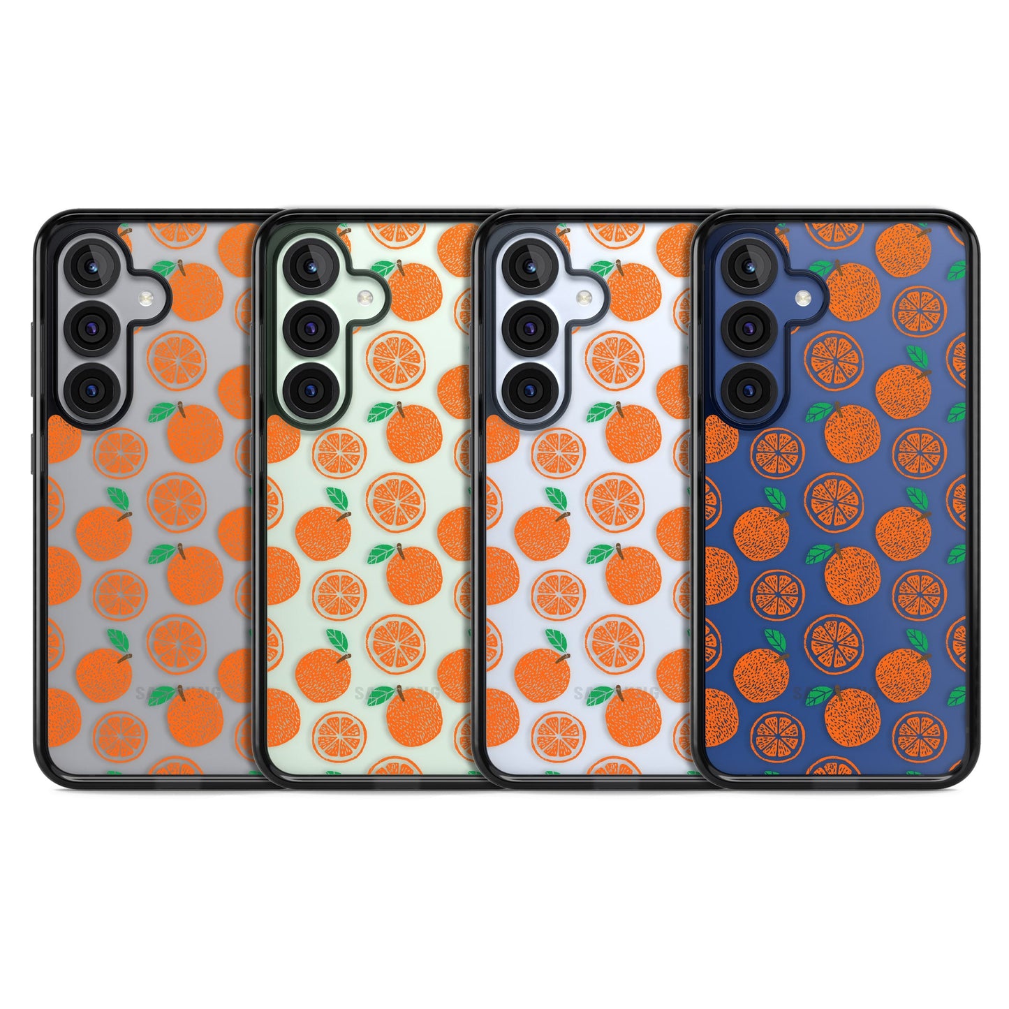 Orangefarbenes Muster