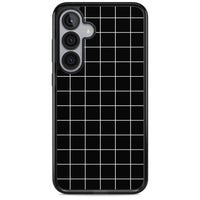 Minimalist Grid Pattern Black