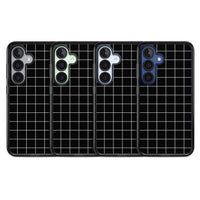 Minimalist Grid Pattern Black