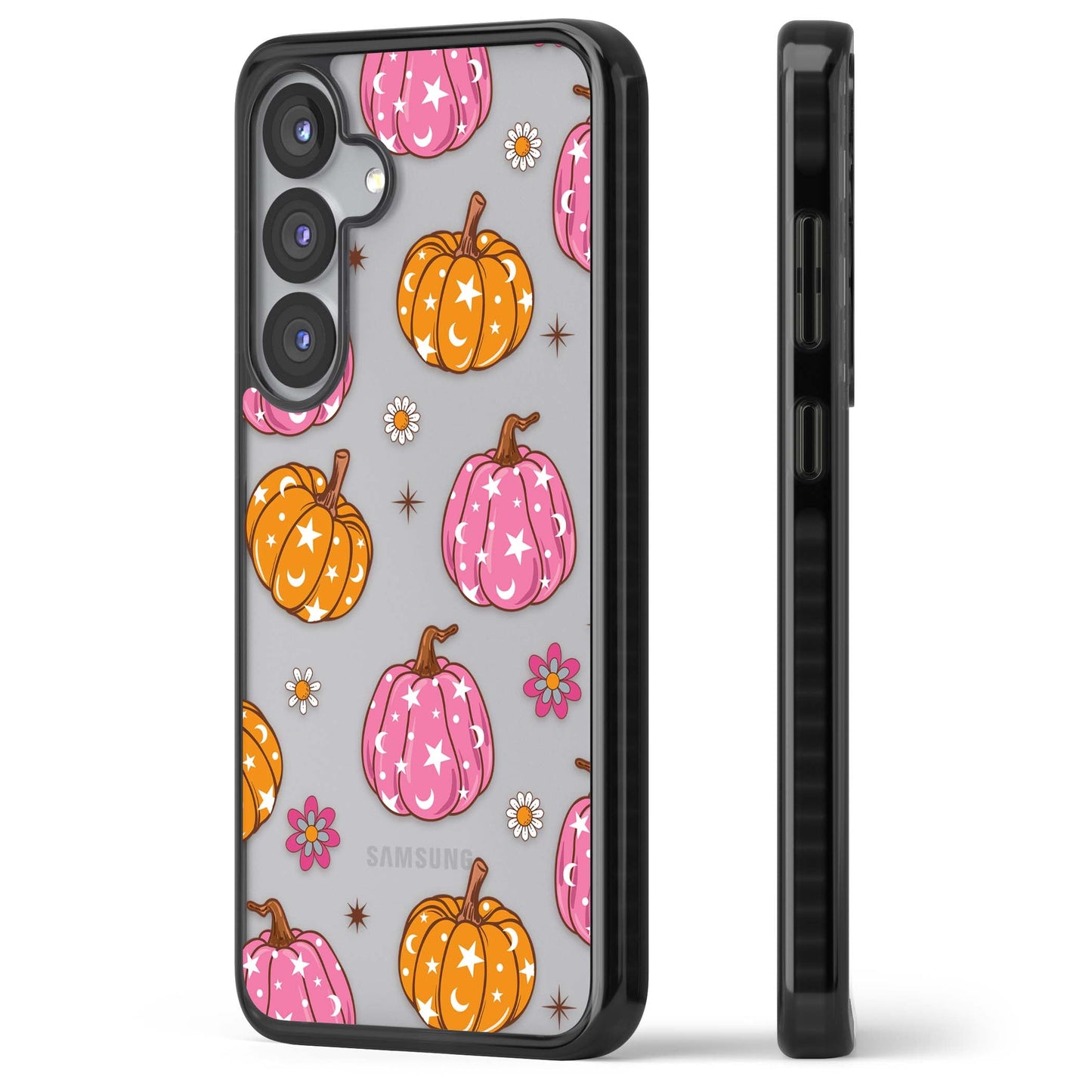 Motif de citrouilles Fleurs et Étoiles