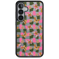 Wavy Butterfly Checked Pattern