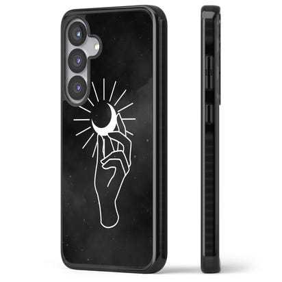 Hand Holding Celestial Moon