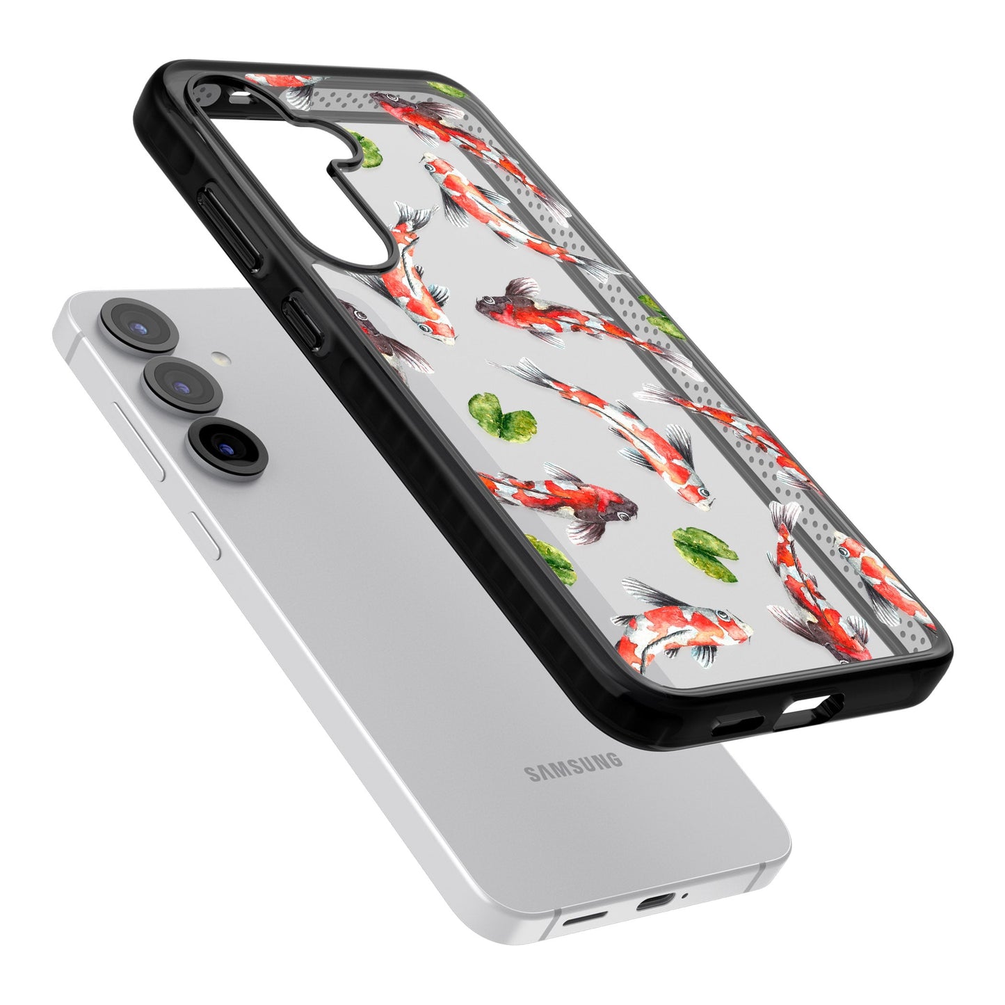 Aquarelle de poissons koi