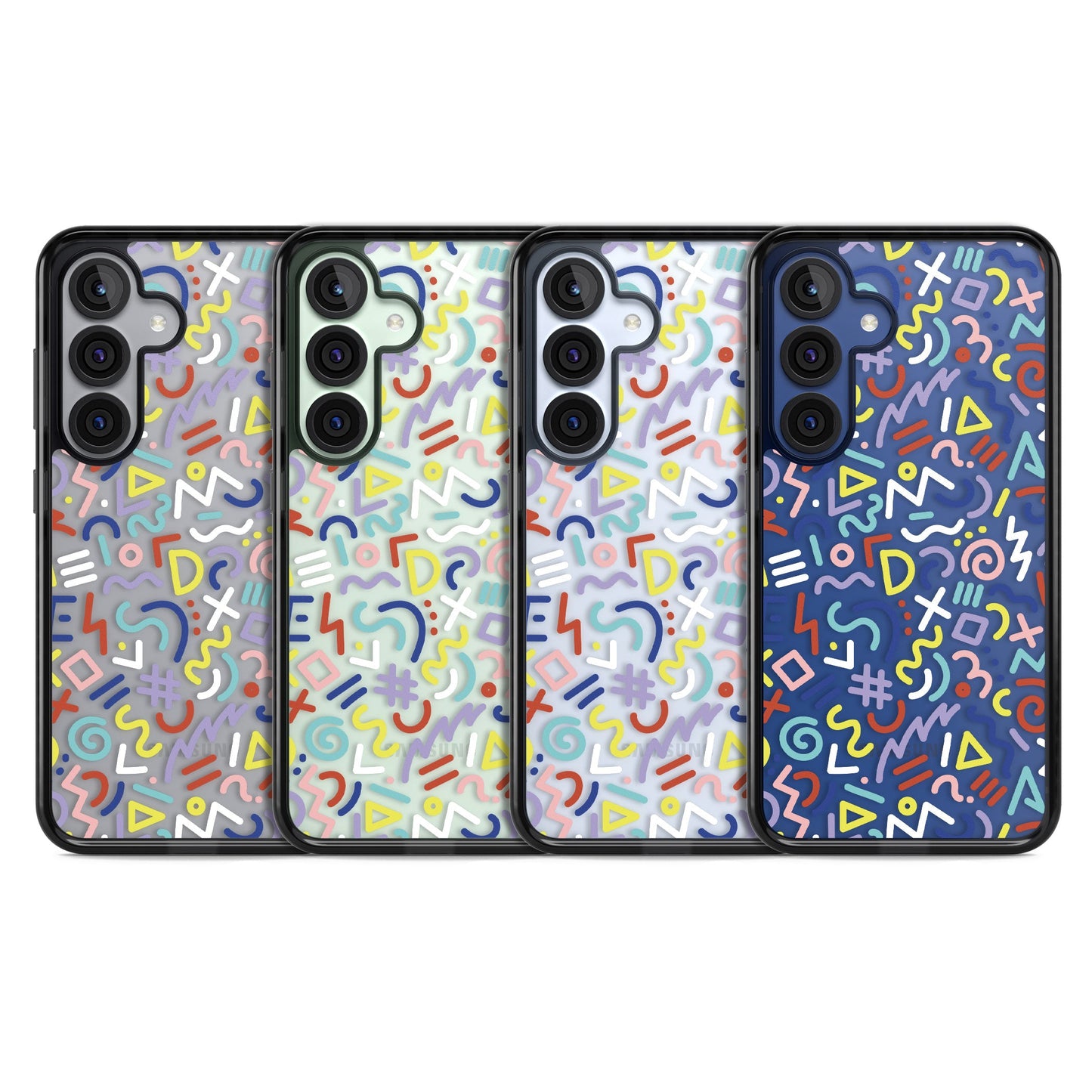 Motif rétro coloré