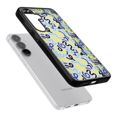 Blue & Yellow Memphis Retro