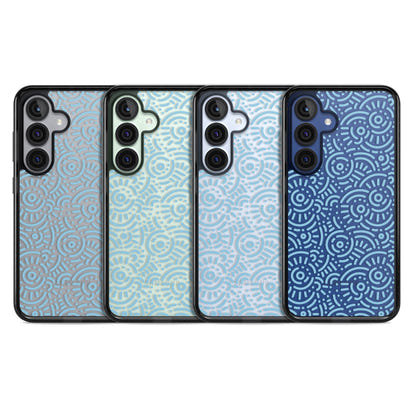 Motif rétro bleu clair