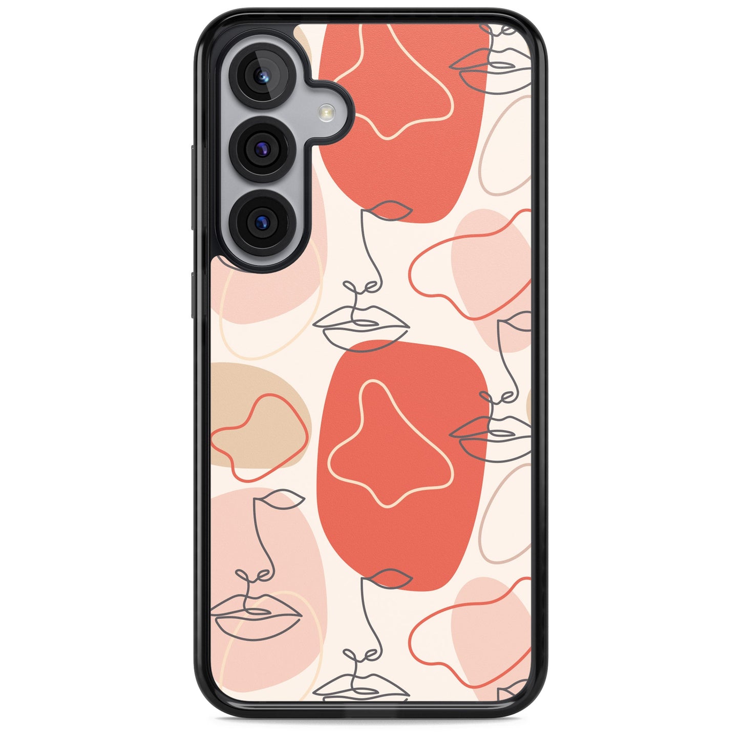 Abstract Face Line Art