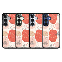 Abstract Face Line Art