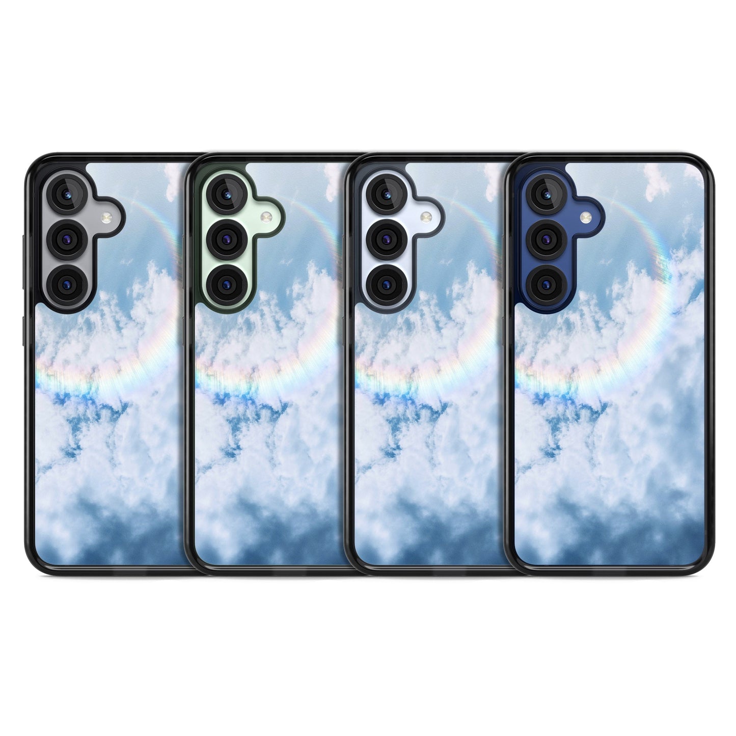 Pastellfarbener Regenbogenhimmel