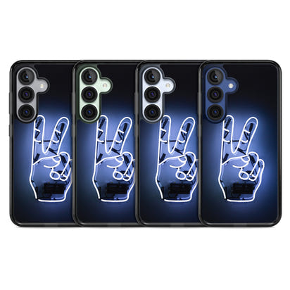 Neon Peace Sign