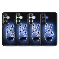 Neon Peace Sign