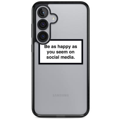 Heureux sur les réseaux sociaux