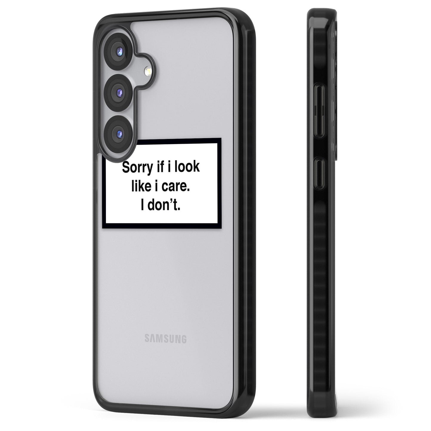 Excusez-moi si j'ai l'air de m'en soucier.