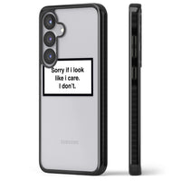 Excusez-moi si j'ai l'air de m'en soucier.