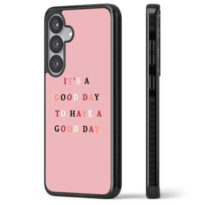 Schönen Tag, rosa Zitat