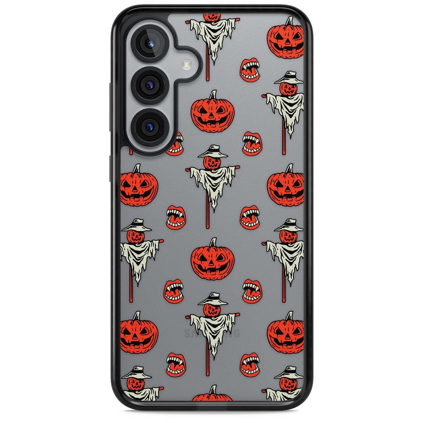 Retro Red Pumpkins & Scarecrows