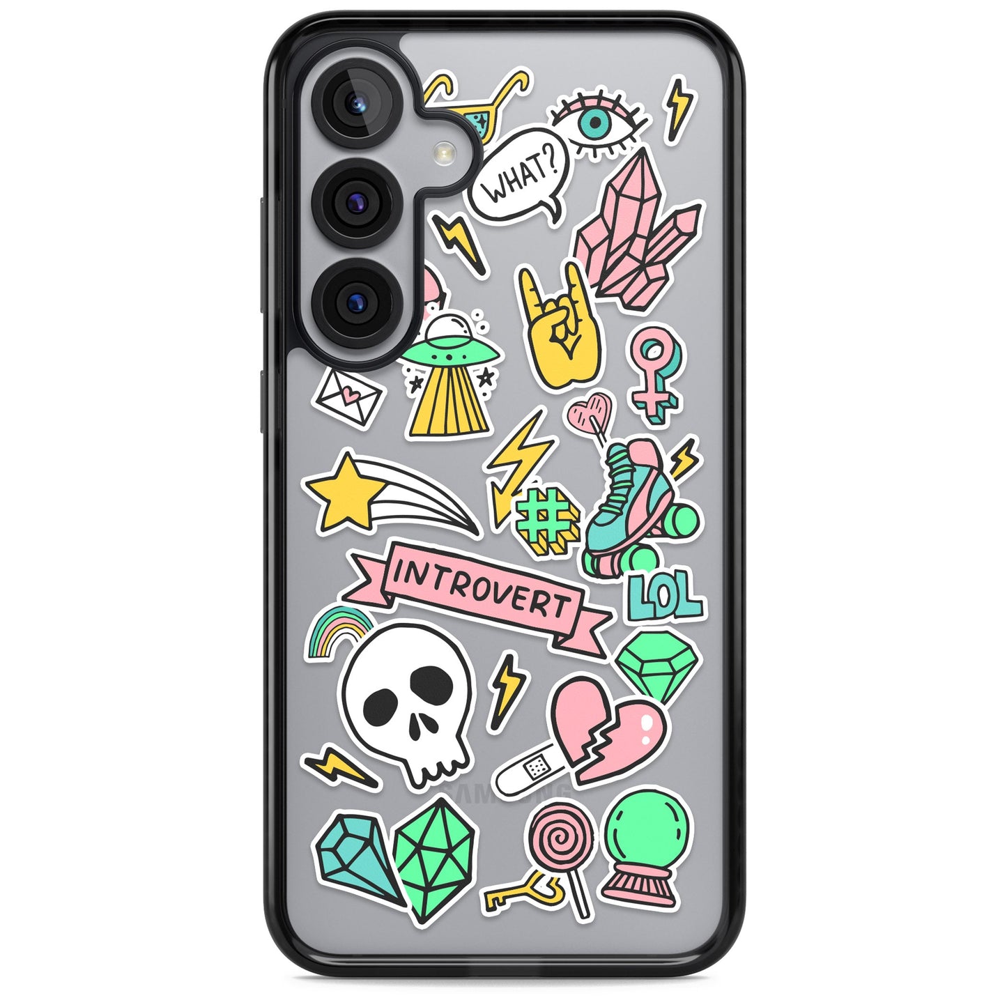 Autocollant introverti