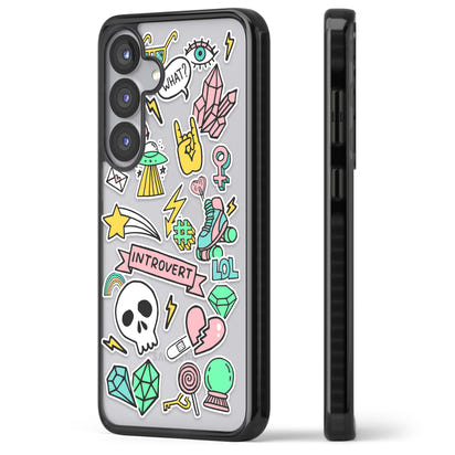 Autocollant introverti