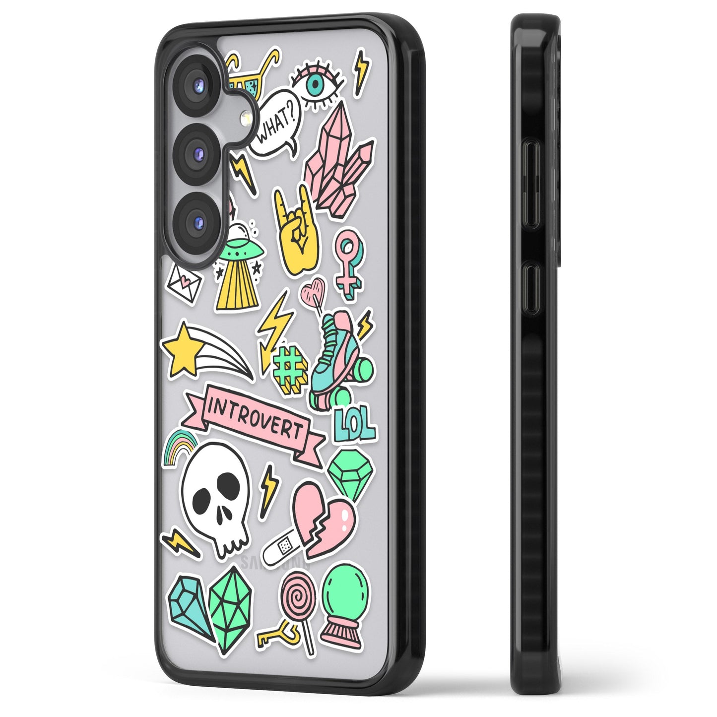 Autocollant introverti