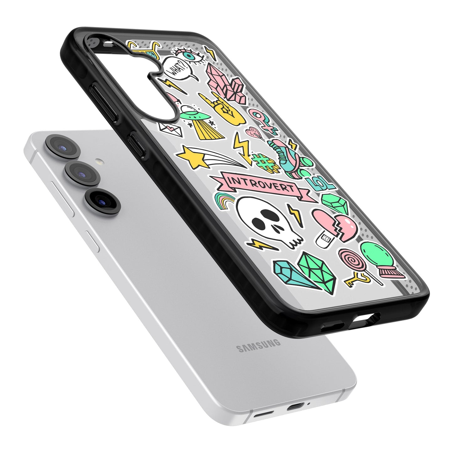 Autocollant introverti