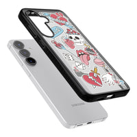 Autocollants Crâne et Fleurs