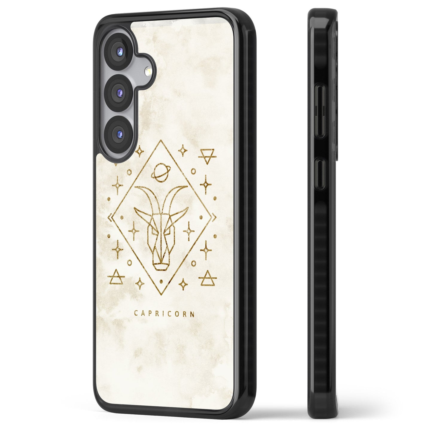 Motif du zodiaque Capricorne en or