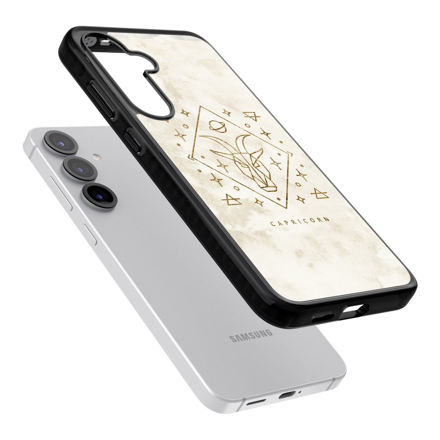 Motif du zodiaque Capricorne en or