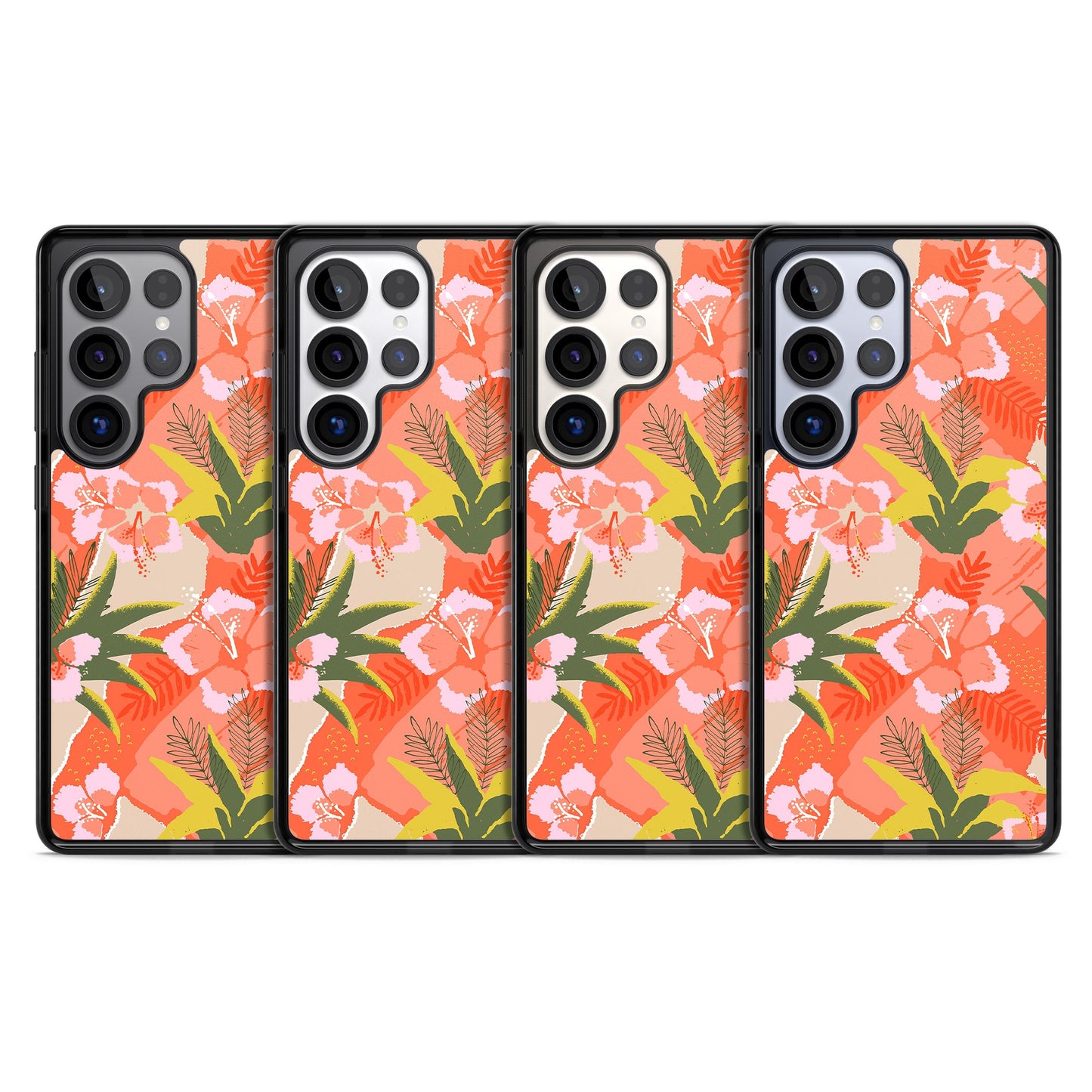 Hawaiian Flowers Abstract Pattern