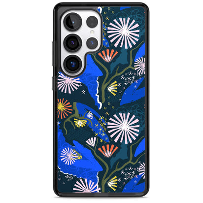 Dark Botanicals Abstract Pattern