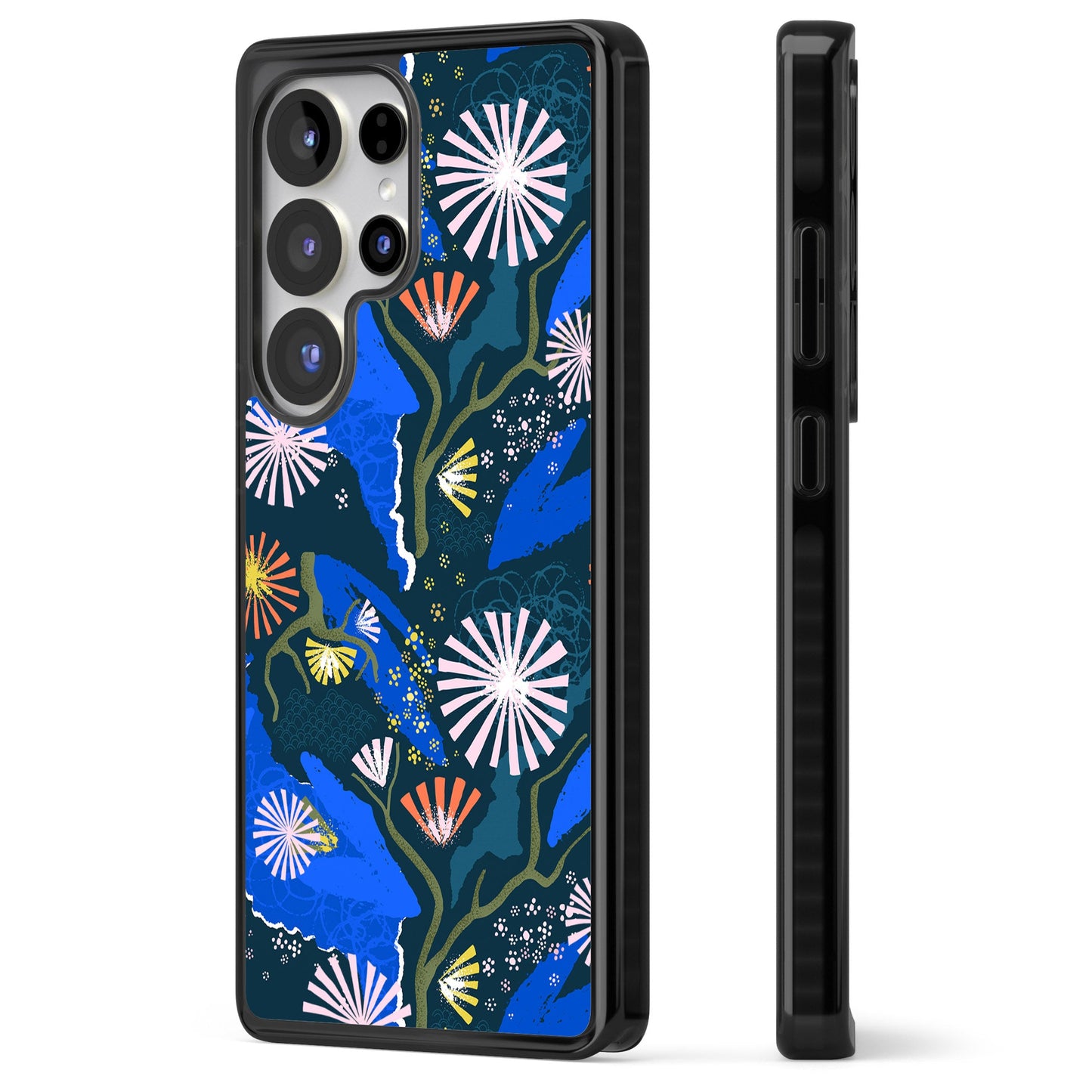 Dark Botanicals Abstract Pattern