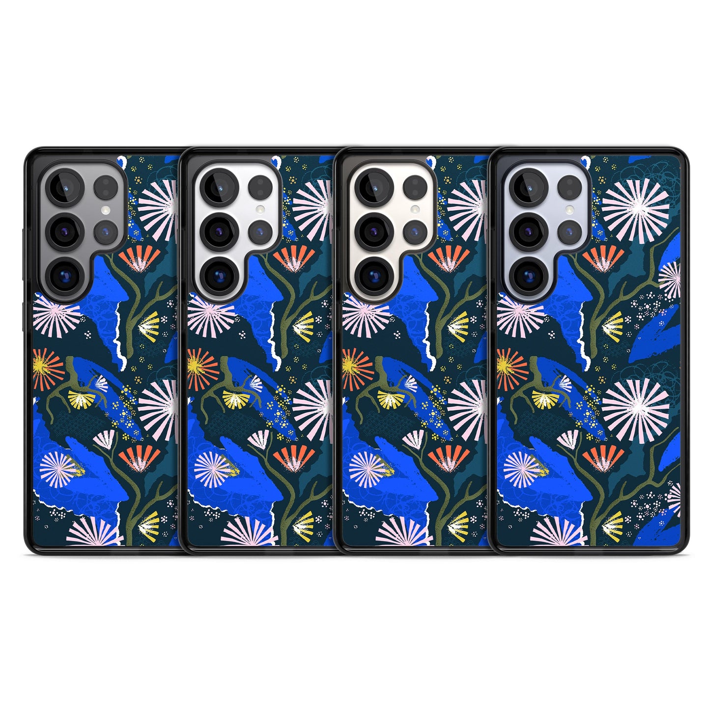 Dark Botanicals Abstract Pattern