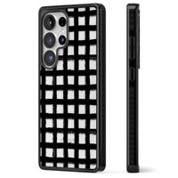 Messy Black Grid Clear