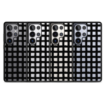 Messy Black Grid Clear