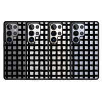 Messy Black Grid Clear