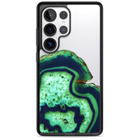 Tranche d'agate émeraude