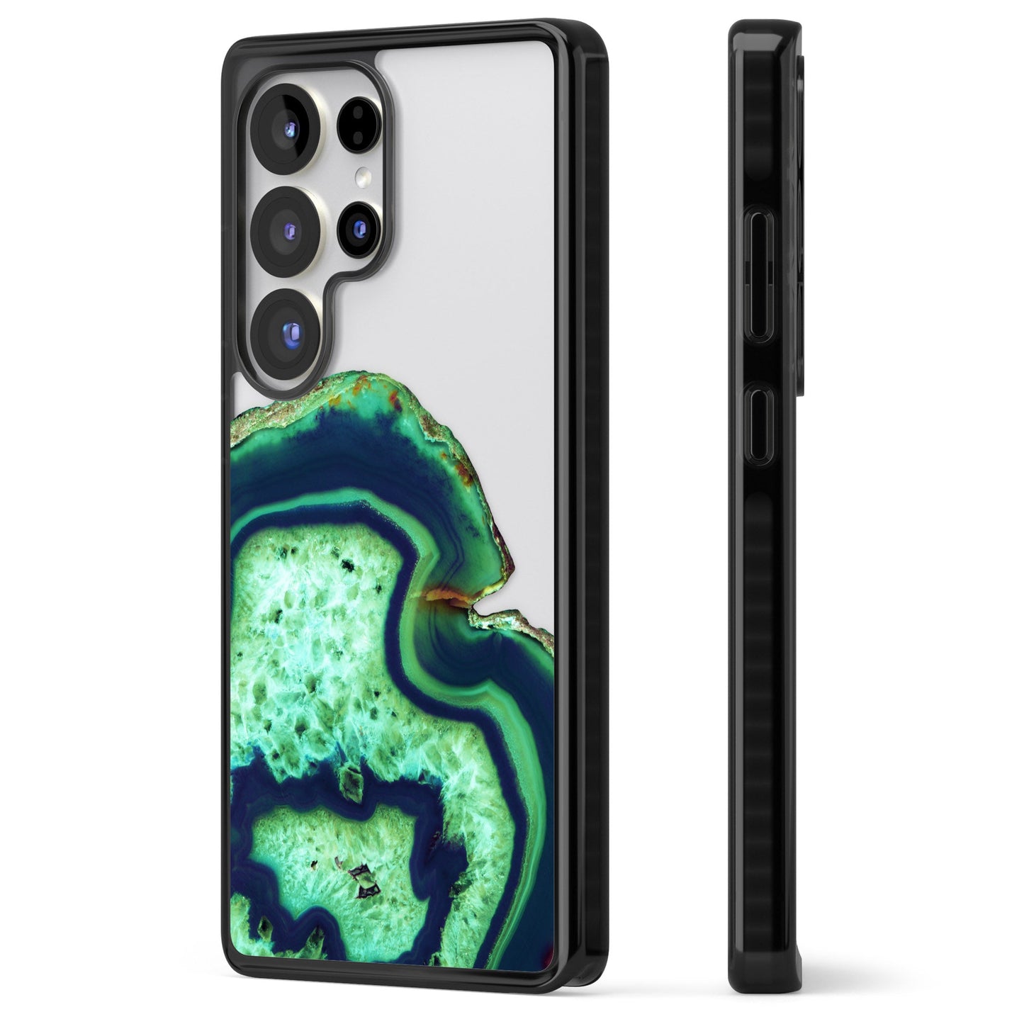 Tranche d'agate émeraude