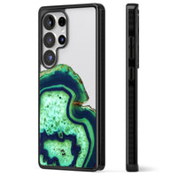 Tranche d'agate émeraude