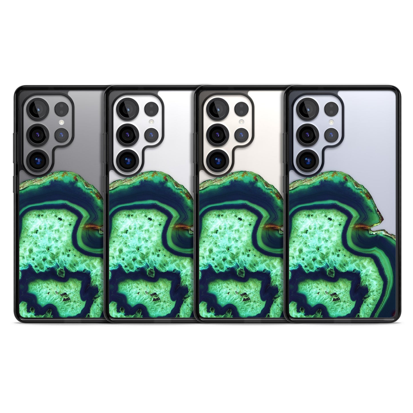 Tranche d'agate émeraude