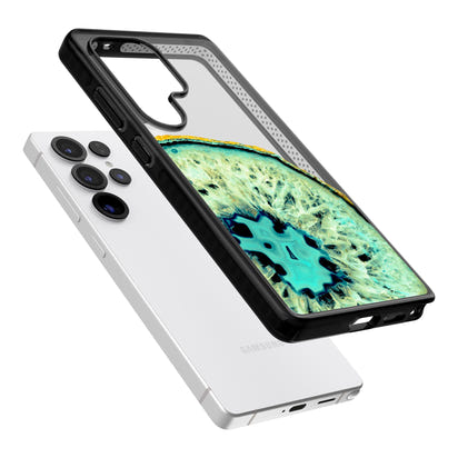 Géode turquoise en cristal