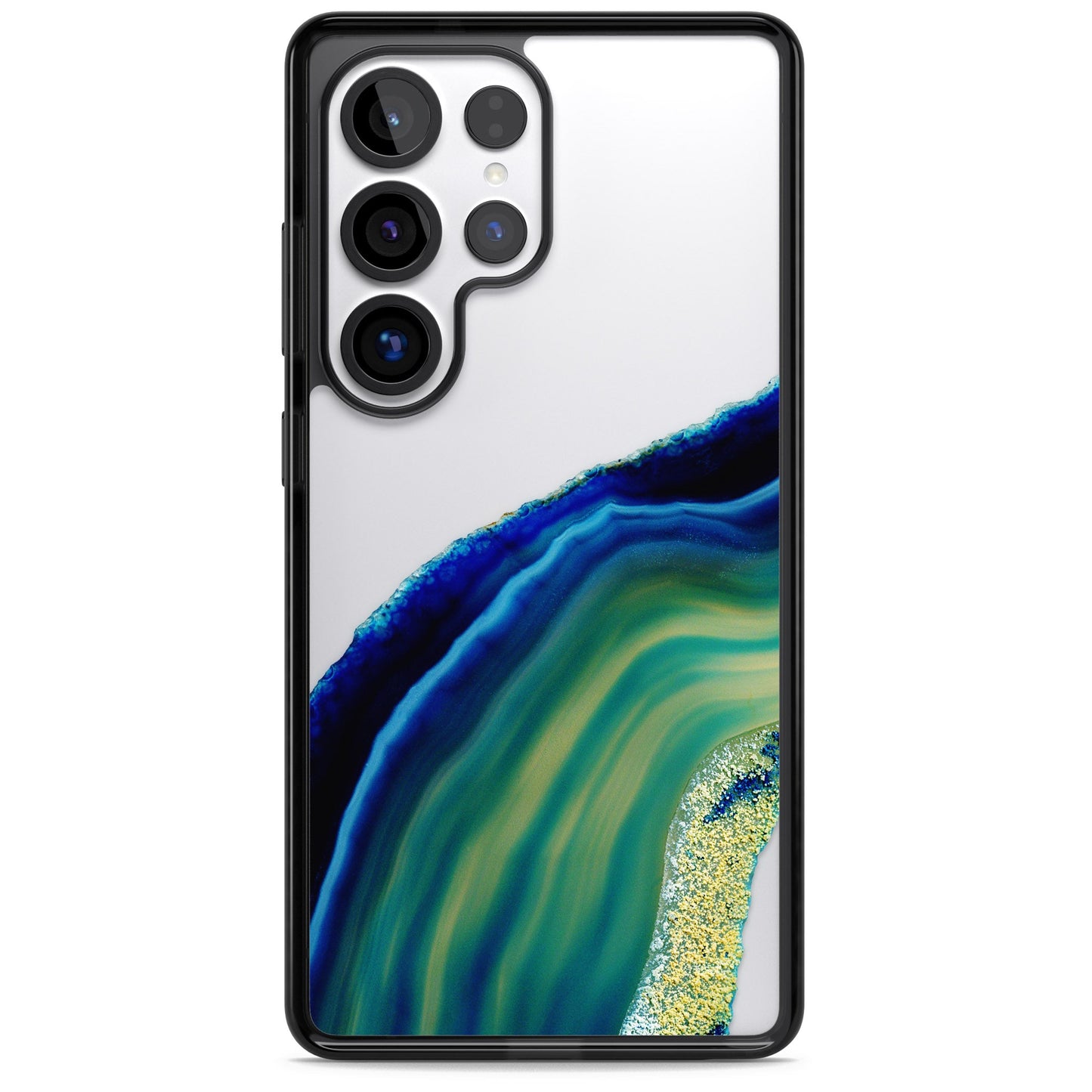 Grüne und blaue Smaragd-Geode