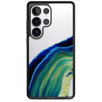 Grüne und blaue Smaragd-Geode