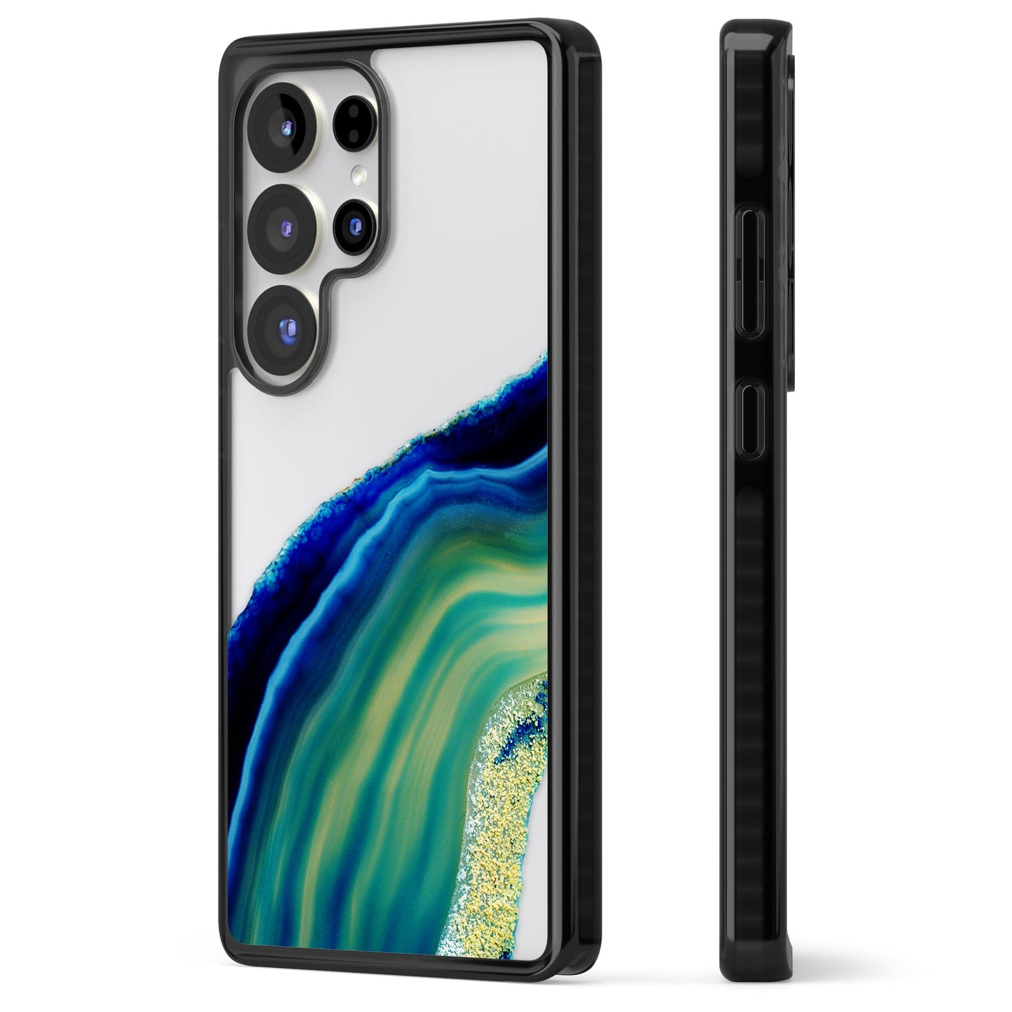 Grüne und blaue Smaragd-Geode