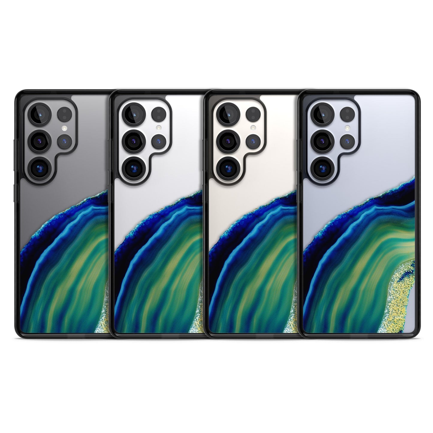 Grüne und blaue Smaragd-Geode